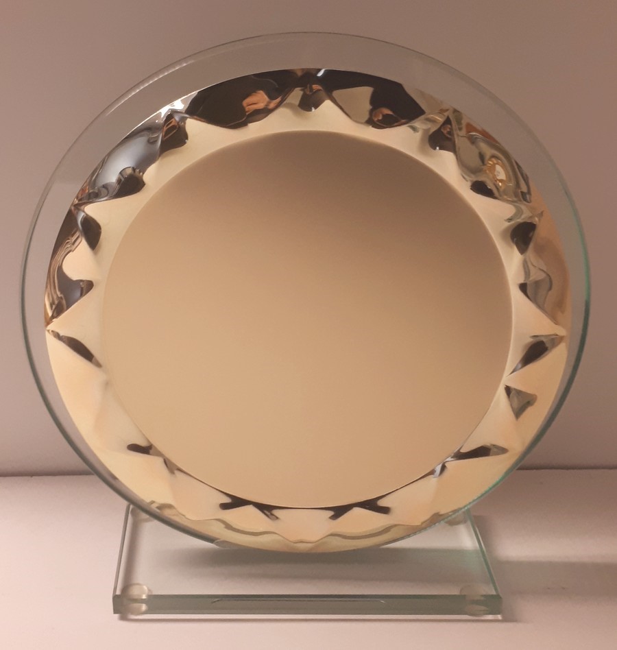 GLU-NE14 Glasstandaard Neutraal Goud LAATSTE 2 OP=OP!!
